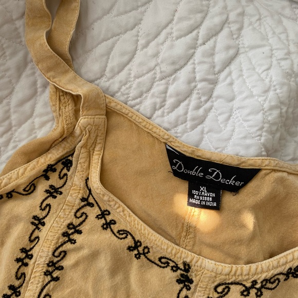 Yellow Embroidered Dress - Picture 3 of 7